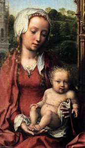 The Malvagna Altarpiece (centre Panel, Detail) — Jan Gossart