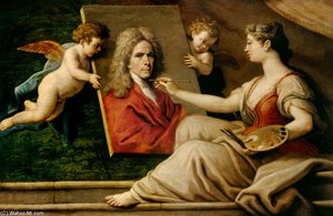 Self Portrait In An Allegory Of The Arts — Paolo Di Matteis