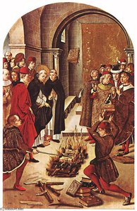 St Dominic And The Albigenses — Pedro Berruguete