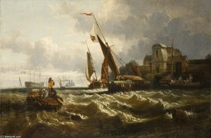 Wind Against Tide, The Thames At Tilbury Fort — Clarkson Frederick Stanfield