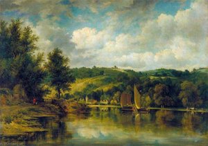 On The Wye — Frederick Waters (william) Watts