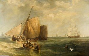Wind Freshening Off Hull — John Wilson Carmichael