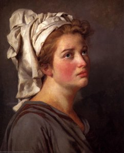 Retrato De Una Joven Con Un Turbante — Jacques-louis David