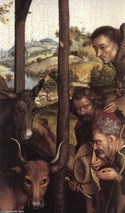 Nativity (detail) — Martin Schongauer