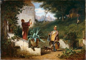 Childhood Friends — Spitzweg, Carl Friedrich