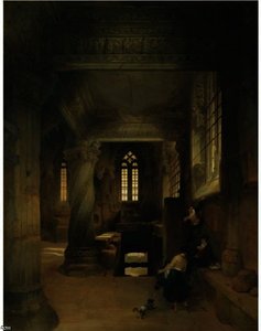 Interior Of Rosslyn Chapel — David Roberts