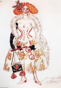 English Girl — Boris Mikhailovich Kustodiev