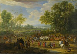 A Cavalcade — Adam Frans Van Der Meulen