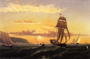 Sunrise On The Bay Of Fundy — William Bradford