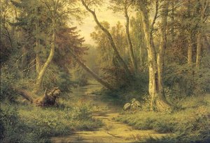 Waldszene Mit Reihern — Ivan Ivanovich Shishkin