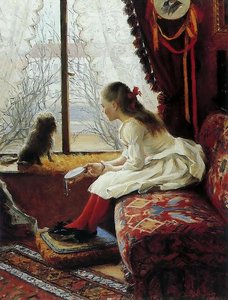 Portrait Of Walborg Jakobsson — Elin Kleopatra Danielson-gambogi