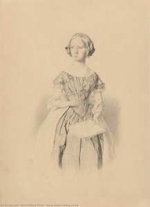 Young Woman Holding A Book — Alfred William Strutt