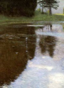 Stiller Weiher Im Schlosspark Von Kammer — Gustav Klimt