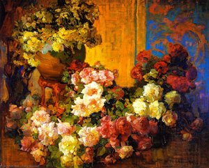Roses And Lilies — Franz Bischoff