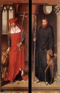 Passion (greverade) Altarpiece (closed) — Memling, Hans