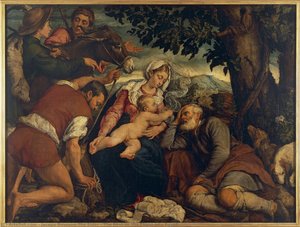 The Rest On The Flight Into Egypt — Jacopo Bassano The Elder