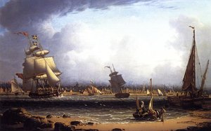Liverpool From Wallasey Foreshore — Robert W. Salmon