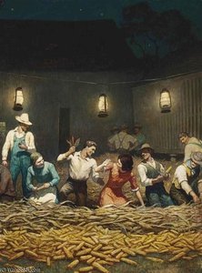 The Husking Bee — N.c. Wyeth