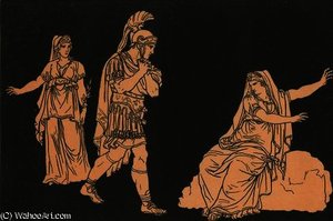 Aeneas And The Shade Of Dido — Бартоломео Пинелли
