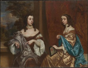 Mary Capel (1630–1715), Later Duchess Of Beaufort, And Her Sister Elizabeth (1633–1678), Countess Of Carnarvon — पीटर लेली