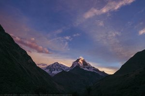 Sunset Over Huascaran Peaks — Angelo Chiacchio