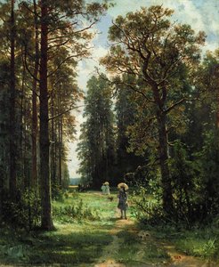 Le Sentier À Travers Les Bois, 1880 (huile Sur Toile) — Ivan Ivanovich Shishkin