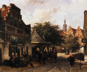 Cornelis View Of Oudewater Sun — Cornelius Springer
