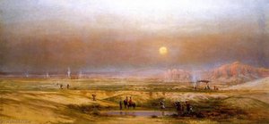 Indian Encampment In The Desert — Jules Tavernier