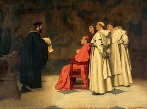 Gabriel Falloppius (fallopius), Explaining One Of His Discoveries To The Cardinal Duke Of Ferrara — Francis James Barraud