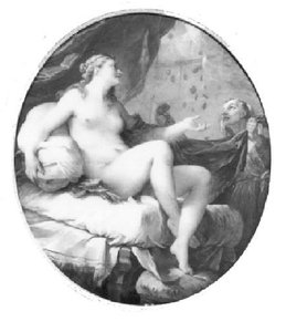 Danaé Recevant Jupiter Métamorphosé En Pluie D'or (histoire Des Dieux) — Charles-joseph Natoire