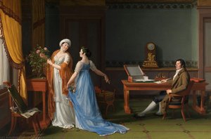 The Count De La Forest With His Wife And Daughter — फ्रांस्वा-आंद्रे विंसेंट
