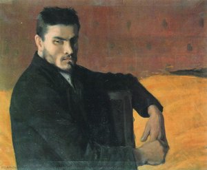 Portrait Of The Sculptor Carles Mani — Santiago Rusiñol