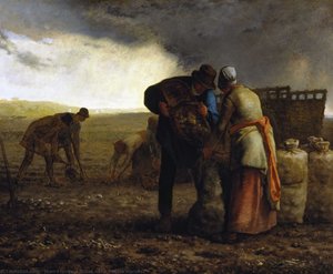 The Potato Harvest — Jean-françois Millet