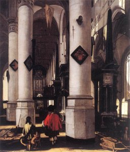 Interior Of The Nieuwe Kerk In Delft — Emanuel De Witte
