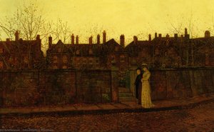 In The Golden Gloaming — John Atkinson Grimshaw