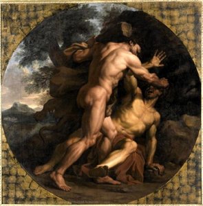 Hercule Combattant Achelous — Noel Nicolas Coypel