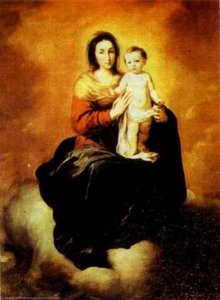 Madonna In The Clouds — Bartolomé Esteban Murillo