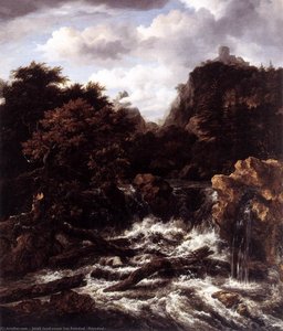 Norwegian Landscape With Waterfall — Jacob Isaackszoon Van Ruisdael