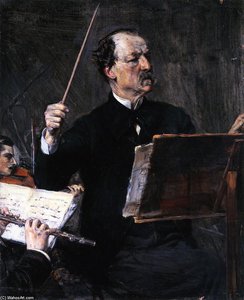 Emanuele Muzio At The Podium — Giovanni Boldini