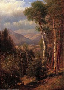 Hunter In The Woods Of Ashokan — Thomas Worthington Whittredge