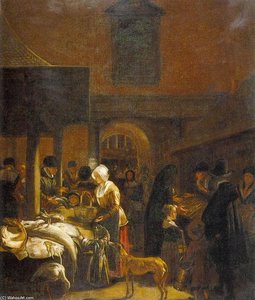 The Old Fish Market On The Dam, Amsterdam — Emanuel De Witte