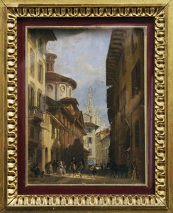 Apse Of San Satiro And View Of The Duomo — Giovanni Migliara