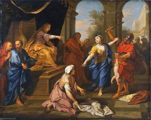 The Judgement Of Solomon — Louis De Boullogne The Younger