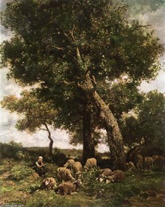 On The Pasture — Charles-émile Jacque