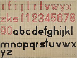 Untitled (typographical Exercise From Joost Schmidt — Reinhold Rossig