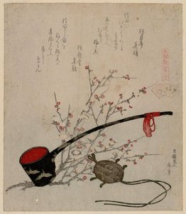 The Plum-blossom Shell — Katsushika Hokusai