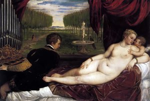 Venus Med Orgelspiller Og Cupidus — Titian