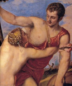 Venera I Adonis (detalj) — Tiziano