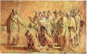Delivery Of The Keys To St. Peter, Tapestry Design. — Pieter Van Edingen Van Aelst