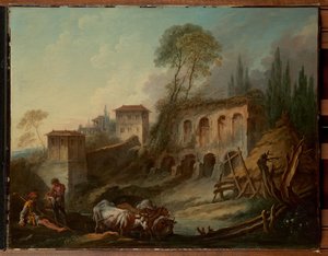 Imaginary Landscape With The Palatine Hill From Campo Vaccino — फ्रांस्वा बूशे